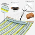 thumbnail image 4 of Gymax Patio Hammock Foldable Portable Swing Chair Bed Detachable Pillow Blue and Yellow, 4 of 8