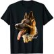 thumbnail image 1 of Camiseta para Mujer con Diseño de Pastor Alemán Afilado - Perros - Regalo - Negra, 1 of 5