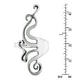 thumbnail image 2 of Unique Contemporary Huge Swirl Sterling Silver Ring-9, 2 of 7