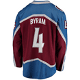 thumbnail image 2 of Bowen Byram Colorado Avalanche NHL Fanatics Breakaway Home Jersey, Small, 2 of 3