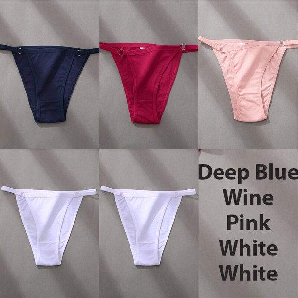 Conjunto de 5 unidades de ropa interior Sexy, bragas de algodón, lencería para mujer, calzoncillos femeninos con diseño de aro, bragas para la cintura, bragas de Bikini íntimas para mujer Tan Jianjun unisex