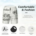 thumbnail image 4 of Kdxio Summer Vacation Scene Print Men'S Swim Trunks With Compression Liner 7 Inch Inseam Quick Dry Swim Shorts, 4 of 7