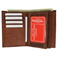 thumbnail image 3 of Marshal Wallet Men's Bifold Wallet with Coin Purse, Genuine Leather, Black, 3 of 22