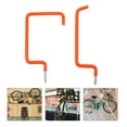 thumbnail image 1 of ELAYARD 4 Pcs Crochet de Vélo Orange Robuste avec Boulons pour Rangement Mural et Plafond de Garage, 1 of 7