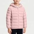 thumbnail image 6 of Agkizg Girls Lightweight Hooded Puffer Coat Zip Up Winter Jacket with Pockets Solid Color Warm Casual Outerwear, 6 of 6