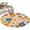 Yellow, variant on Vintage Boho Floral Round Area Rug 3.3Ft Washable Circle Rugs for Dining Room Table, Yellow Pink Floral Bohemia Beige Non-Slip Carpet Floor Mats Indoor Outdoor Carpet Runner Aesthetic Home Decor