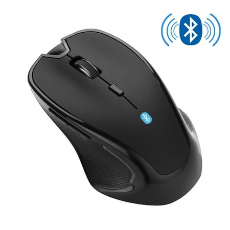 Magicfly Optical Mice for PC Mac Android OS Tablets Black Bluetooth Wireless Mouse with Adjustable DPI and