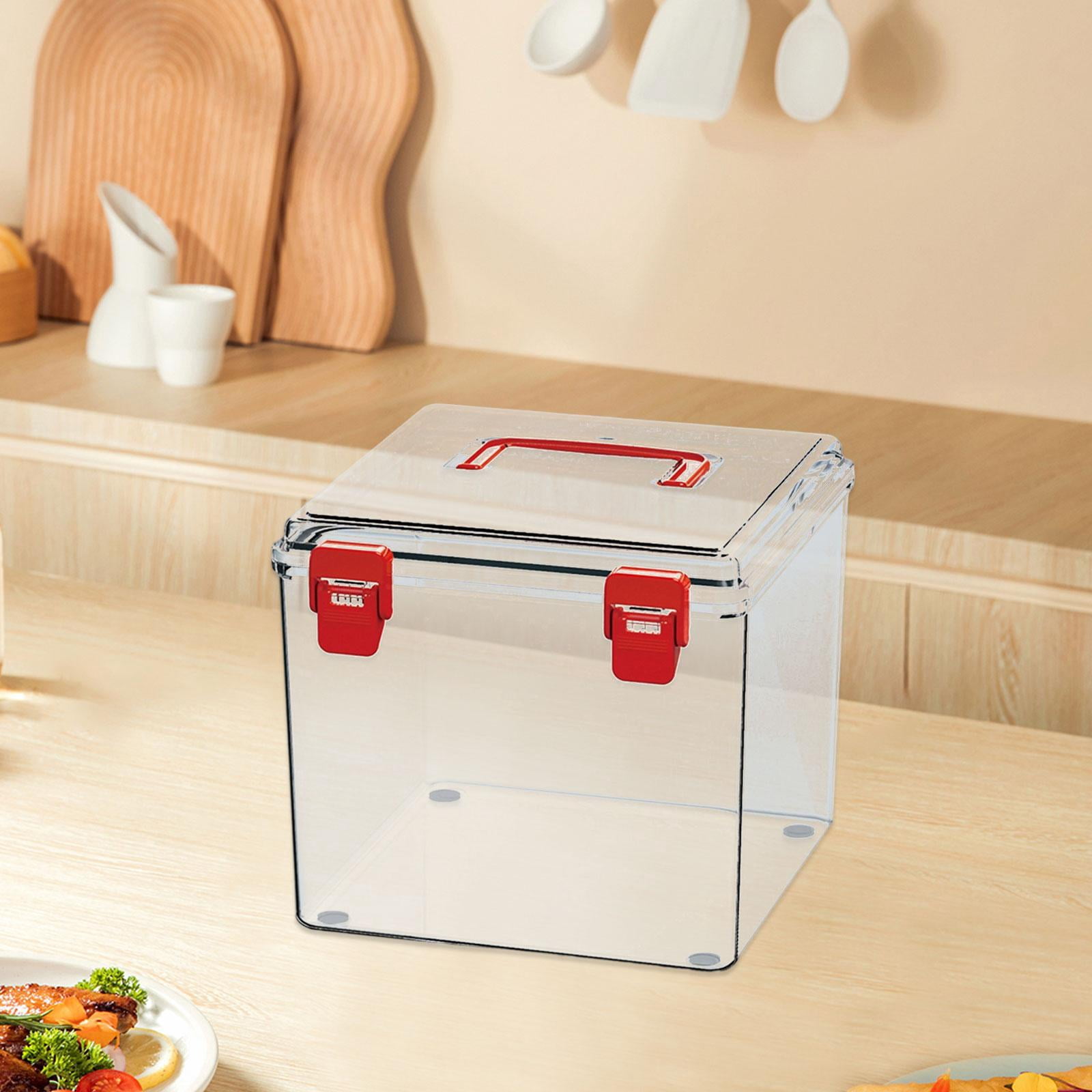 CoudarTitie Airtight Food Storage Container Dried Fruit Snacks Bucket Spaghetti Canister for 8L
