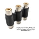 thumbnail image 2 of Bearachild Acoplador de Audio 3RCA multifuncional, práctico adaptador a hembra, conector profesional, convertidor de enchufe, enchufe de Cables de audio/vídeo, 2 of 6