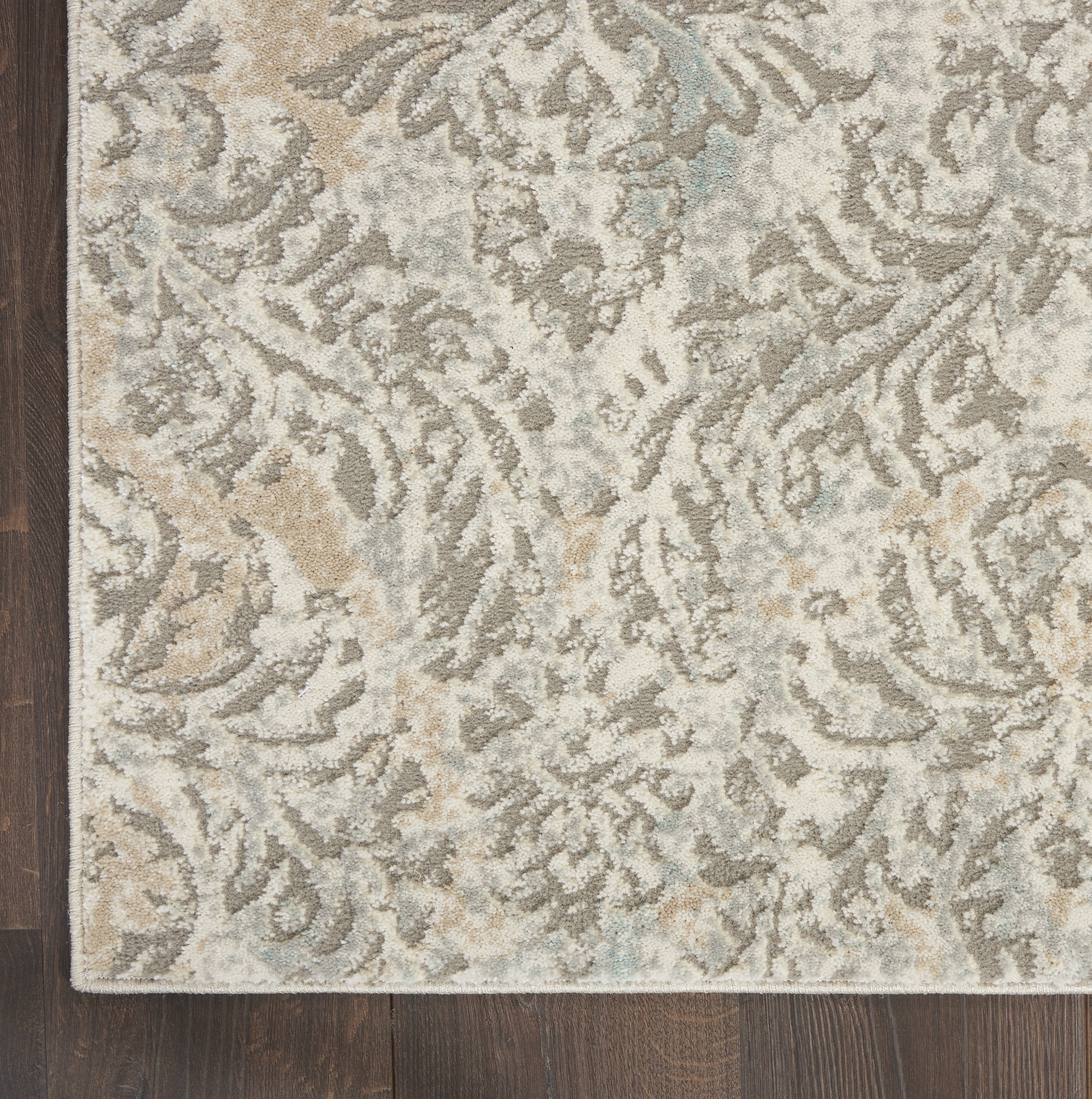 Nourison Soma Modern French Country Grey/Ivory 9' x 12' Area Rugs