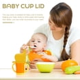 thumbnail image 2 of Taza de alimentación para bebés Tapa Sippy Tapa de botella de agua reutilizable para niños Reemplazo ajustable a prueba de salpicaduras Amarillo Eigraketly BA000374-04, 2 of 7