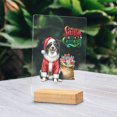 thumbnail image 2 of Santa is Coming Border Collie Merry Christmas Xmas Noel Truck Tree Acrylic Plaque Sign Ashwood Base Borders Dog Lovers Gifts Idea Home Desk Decor - 02023, 2 of 5