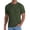 Army Green, variant on Casual Mens Polo Shirt Short Sleeve Knit Solid Shirt Solid Pullover Relaxed Fit Collared Textured Tops