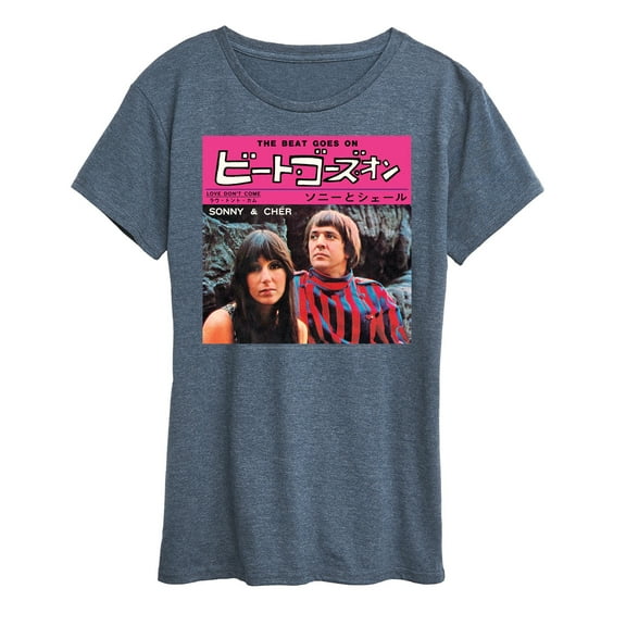Sonny and Cher - The Beat Goes On Japan - Women's Short Sleeve Graphic T-Shirt