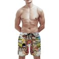 thumbnail image 6 of The Loud House Men's Swim Trunks Board Shorts Drawstring Elastic Waist Quick Dry Swimsuits Beach Shorts with Pockets XL, 6 of 8