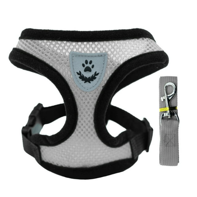 Sangle de Poitrine pour Chat avec Cordon de Serrage en Nylon Matériau Anti-Évasion Bande Réfléchissante Douce Réglable pour Petits Chats Chiots Chats de Taille Moyenne