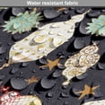 thumbnail image 5 of Oriental Dog Crate Cover, Traditional Lanterns Stars Flowers and Moon Cultural Pattern, Easy to Use Pet Kennel Cover for Medium Large Dogs, 35" x 23" x 27", Charcoal Grey and Multicolor, by Ambesonne, 5 of 6