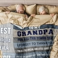 thumbnail image 5 of grandpa gifts blanket 50"x60" - gifts for grandpa - grandpa birthday gifts - best grandpa gift idea -great grandfather gifts - grandparents day gift throw blanket - best gifts for grandparents, 5 of 6