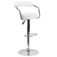 thumbnail image 7 of Home Square25" to 33" Adjustable Bar Stool with Arms in White - Set of 3, 7 of 7