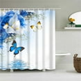 thumbnail image 2 of Agiferg Printed Shower Curtain Polyester Waterproof And Mildew-proof Bathroom Waterproof And Mildew-proof Partition Curtain 150X180CM, 2 of 3