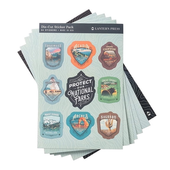 Protect Our National Parks - Sticker Set - 64 Image Collection, (Paperback)