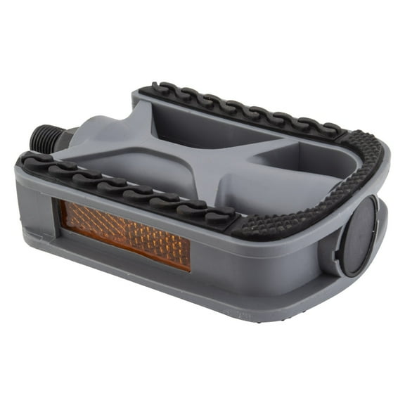 Sunlite Non-Slip Platform Pedals 1/2" Composite Body Rubber Surface Grey/Black