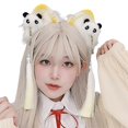 thumbnail image 4 of Lolita Headband Lolita Headpiece Panda Headbands For Girl Animal Headband Animal Cosplay Ear Lolita Tassel Headband Yellow, 4 of 4