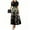41# Black, variant on UoCefik Spring Maxi Dresses For Women 2025 Elegant Floral Summer Dress Tie Belted Short Sleeve Patchwork Party Flowy a Line Dresses Blue S