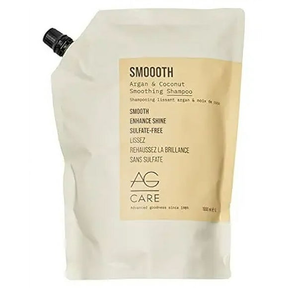 AG HAIR CARE by AG Hair Care , SMOOTH SULFATE-FREE ARGAN AND COCONUT SHAMPOO (NEW PACKAGING) 33.8 OZ