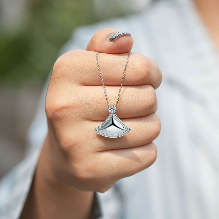 Larimar Necklace Marquise Shape Rhodium on Sterling - Nontarnish Larimar Necklace Marquise Shape Rhodium on Sterling - Nontarnish