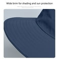thumbnail image 5 of Under $1 PEONAVET Wide Brim Boonie hat,Sun Protection Fishing Hat,Summer Sun Hat for Outdoor Fishing, Beach & Hiking, Paddling, Rowing, Kayaking（Navy）, 5 of 8