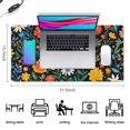 thumbnail image 5 of Long Mouse Pads for Desk,Pioneer Flower Floral Print Pattern Desk Mats on Top Of Desks, Desk Mouse Pad Extra Large with 3mm Non-Slip Base and Stitched Edge for Gaming,Office,Work,Home 31.5"x15.7", 5 of 6