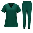 thumbnail image 2 of Fabrcox Scrub for Women Set Nurse Uniform Jogger Suit Stretch Top & Pants Nurse Working Uniforms with Pocket, 2 of 6
