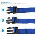 thumbnail image 4 of Unique Bargains Suitcase Belts with Quick Release Buckle Luggage Straps, Blue, 4 of 5