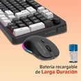 thumbnail image 2 of Kit Teclado y Mouse Gamer BALAM RUSH SQUAD CONQUEST PRO KG525 Inalambrico USB 2.4 GHz + BT 5.0 Tamaño 85% 7200dpi RGB, 2 of 5