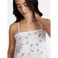 thumbnail image 4 of Time and Tru Women's and Women's Plus Cotton Crochet Coverup Tank Top, Sizes XS-3X, 4 of 5