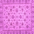 thumbnail image 1 of Ahgly Company Indoor Square Oriental Purple Traditional Area Rugs, 6' Square, 1 of 4