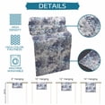 thumbnail image 6 of Blue Floral Table Runner - 36 Inch Long Spring Botanical Flowers Leaves Vintage Cotton and Linen Blended Dress Scarves Farmhouse Table Runner for Kitchen Dining, Coffee Table, 13" x 36", 6 of 8