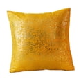 thumbnail image 4 of Funda de almohada de 17,72x17,72 pulgadas, manualidades, decoración del hogar, funda de cojín ligera, funda de almohada cuadrada para muebles de silla Dorado, 4 of 8