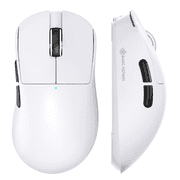 Magic-Refiner X2 Wireless Gaming Mouse, Tri-Mode 2.4G/USB-C Wired/Bluetooth, PAW3311 Sensor, 25000 DPI, 1000Hz Polling Rate, 69g Ergonomic Design, PC/Mac Compatible, White