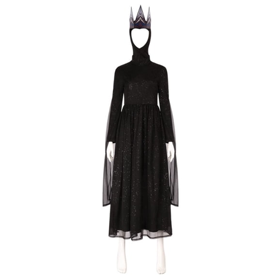 Women’s Evil Queen Inspired Long Dress Elegant Royal Style Gown