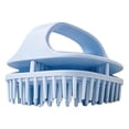 thumbnail image 2 of Zentra Compact Shampoo Brush for All Hair Types Deep Cleaning Rubber Massager Ergonomic Blue, 2 of 10