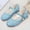 X-392Blue, variant on YMNXA Kids Children Girls Sandals Soft Sole Non Slip Closed Toe Low Heel Glitter Sequins Fashion Comfortable Shoes For Wedding Party,Blue,2.5-3 Years