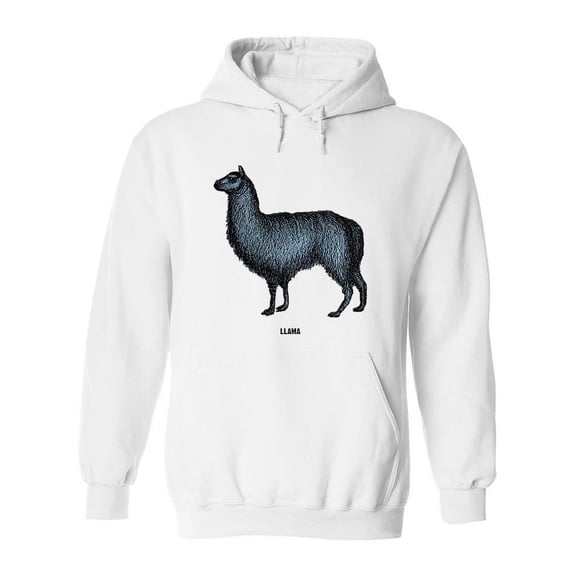 Llama Drawing Hoodie Women -Image by Shutterstock, Female Large