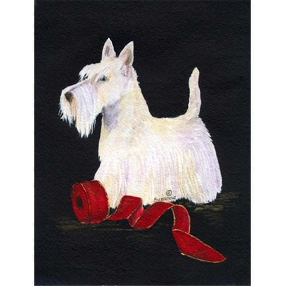 28 x 40 in. Scottish Terrier House Size Canvas Flag