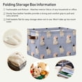 thumbnail image 5 of GZHJMY Sheep Rectangular Storage Bins, 2 PCS Collapsible Toy Storage Bins, Waterproof Canvas Rectangular Storage Bin with Leather Handles for Home Closets Offices,Bedrooms,Kids Toy, Gift Baskets, 5 of 6