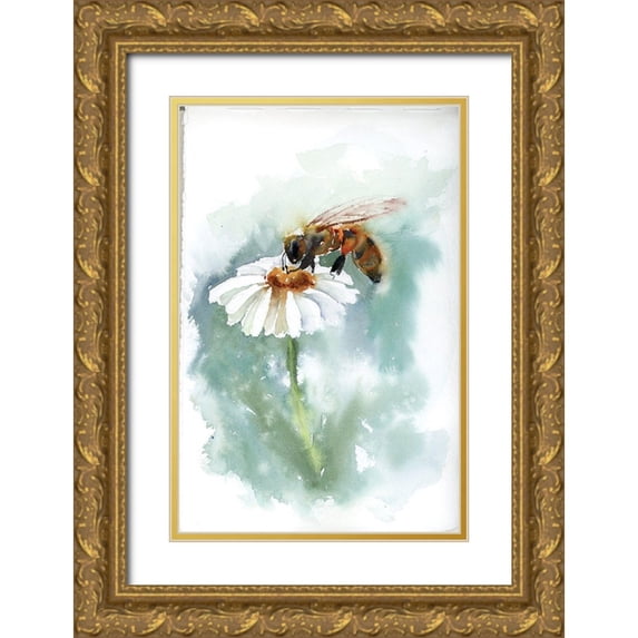 Shefranov, Olga 17x24 Gold Ornate Wood Framed with Double Matting Museum Art Print Titled - Oh the Pollen