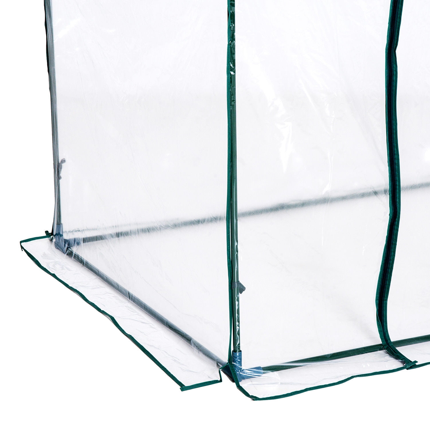 Outsunny 6' x 3.5' x 5' Outdoor Portable Walk-In Greenhouse with Clear PVC Cover