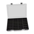 thumbnail image 2 of Estuche de almacenamiento para coches modelo 1/64, portátil, multifuncional, protector, resistente al polvo, con 27 compartimentos, organizador para coches de juguete. Azul, 2 of 10