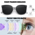 thumbnail image 4 of Gafas de Sol FEISEDY Retro Cuadradas Polarizadas Sobredimensionadas B2600, 4 of 8